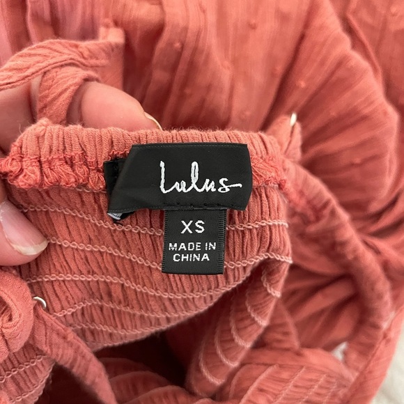 Lulus sunshine rose swish dot tiered cotton maxi dress - Picture 11 of 14